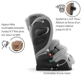 Cybex Gold Silla de coche Pallas G3 Plus Gris Medio - De 15 meses a 12 años CYB4063846543199