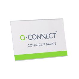 Identificador Con Pinza E Imperdible Q-Connect Kf01567 54x90 mm 50 unidades