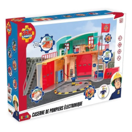 Smoby Bombero Sam Estación de Bomberos Pontypandy con 1 Figura Juguete para Niños a Partir de 3 Años SMO109258282002