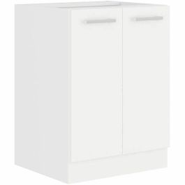 ATLAS Mueble bajo con 2 puertas - Decoración blanca - L60cm - Se vende sin encimera