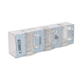 La Mediterranea Set de 3 Jarritas con Asa, 35 cc | Colección Anneler | Dimensiones: Ø4.1 x 6 cm (36 Cajas)