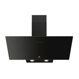 Continental Edison CEHDI90B Campana de Cocina Decorativa Inclinada de 90 cm, Eficiencia Energética A+++, Color Negro