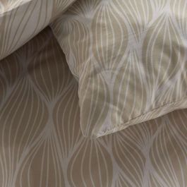 Today TOD3574641289010 Juego de cama Crazy Estampado gráfico 2 personas 220 x 240 cm Beige