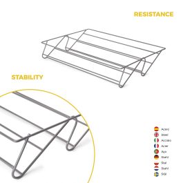 Emuca Kit de cajón zapatero y bastidor regulable Quartz para armarios, guías de cierre suave y extracción total, Módulo 70cm, Acabado Titanio