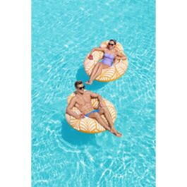 Bestway Sillon Hinchable Confort Deluxe con Respaldo y Asas 118x117 cm Playa y Piscina 43643