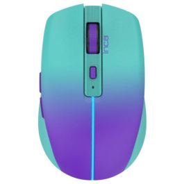 INCA IWM-511RM Ratón Inalámbrico Bluetooth 1600 DPI 6 Botones Azul