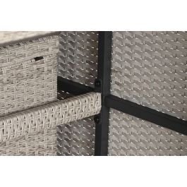 DKD Home Decor Mesa Bar Terraza Y Jardin Marron Claro Set de 7 Piezas 143 x 80 x 100 cm