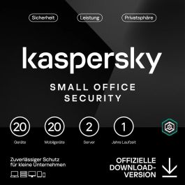 Kaspersky Small Office Security - Protección para 20 Usuarios, 1 Año (ESD Descarga Digital) Precio: 629.50000014. SKU: B13A7QB6KY