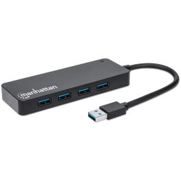 Manhattan USB-A 4-Port Hub, 4X USB-A Ports, 5 Gbps (USB 3.2 Gen1