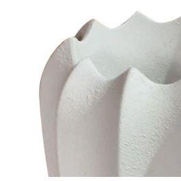 DKD Home Decor Macetero Mediterraneo Blanco Fibra de Vidrio 40 x 51 x 40 cm