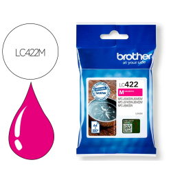 Brother Cartucho de Tinta LC422M Magenta Original para Impresora Precio: 20.69000054. SKU: S0233695