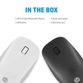 HP Ratón Bluetooth 410 Slim Plata con Conectividad Bluetooth Avanzada y Larga Duración de Batería