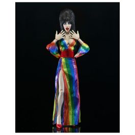 NECA Elvira Over The Rainbow Figura articulada de colección con vestido arcoíris y accesorios Precio: 43.88999967. SKU: B174XFLVNT
