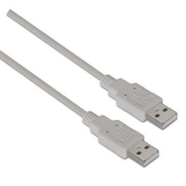 Cable USB 2.0 Aisens A101-0021/ USB Macho - USB Macho/ Hasta 2.5W/ 60Mbps/ 1m/ Beige Precio: 3.99000041. SKU: B18Q666L5Z