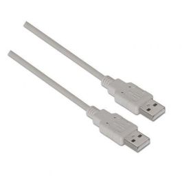 Cable USB 2.0 Aisens A101-0022/ USB Macho - USB Macho/ Hasta 2.5W/ 60Mbps/ 2m/ Beige Precio: 4.49999968. SKU: B15Q32SK3V
