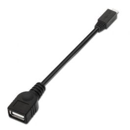 Cable USB 2.0 Aisens A101-0031/ MicroUSB Macho - USB Hembra/ Hasta 2.5W/ 60Mbps/ 15cm/ Negro Precio: 4.94999989. SKU: B1EB3ZAY3G
