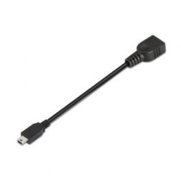 Cable USB 2.0 Aisens A101-0033/ MiniUSB Macho - USB Hembra/ Hasta 2.5W/ 60Mbps/ 15cm/ Negro Precio: 3.95000023. SKU: B1B285KH4T