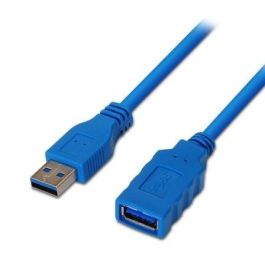 Cable Alargador USB 3.0 Aisens A105-0045/ USB Macho - USB Hembra/ Hasta 9W/ 625Mbps/ 1m / Azul Precio: 5.79000004. SKU: B1FAJXEJQD