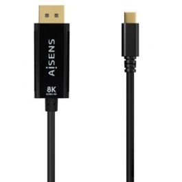 Cable Conversor Aisens A109-0688/ USB Tipo-C Macho - DisplayPort Macho/ Hasta 27W/ 1250Mbps/ 80cm/ Negro Precio: 12.89000053. SKU: B1D46EM62S