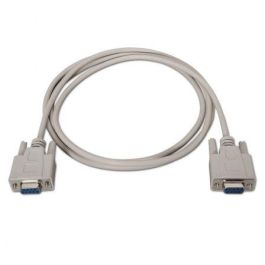 Cable Serie NULL Modem Aisens A112-0067/ DB9 Hembra - DB9 Hembra/ Hasta 0.15W/ 1.6Mbps/ 1.8m/ Beige