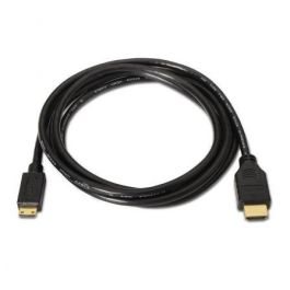 Cable HDMI Aisens A119-0114/ HDMI Macho - Mini HDMI Macho/ Hasta 10W/ 720Mbps/ 1.8m/ Negro
