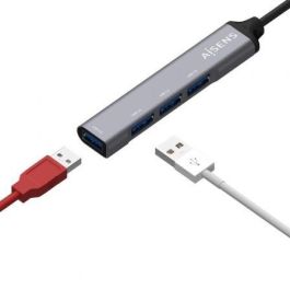 Hub USB Aisens A109-0541 Gris (1 unidad)