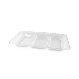 Bandeja PS 3 departamentos transporte rectangular 36x23 cm Algon (18 Unidades) Bandeja PS 3 departamentos transporte rectangular 36x23 cm Algon (18 Unidades)