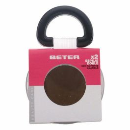 Beter Espejo metálico doble con soporte abatible, 2 superficies de visión para baño Beter Espejo metálico doble con soporte abatible, 2 superficies de visión para baño