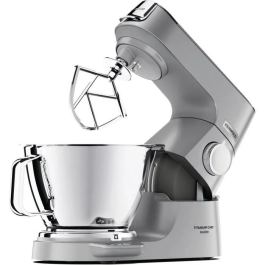 Kenwood KVC85.124SI Robot Pastelero Multifunción Chef Baker 1200W con Báscula Integrada 6kg y 2 Cuencos 5L y 3.5L - Plata
