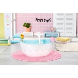 Baby Born Bañera de Baño Electrónica con Ducha, Patito Extraíble, Luces y Sonidos para Niños +3 Años, Azul y Gris