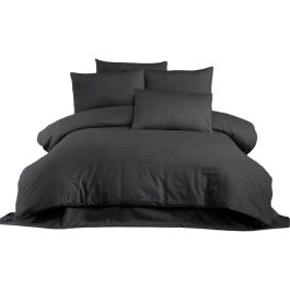 Juego de cama con funda nórdica 220x240 cm y 2 fundas de almohada 60x60 cm - 70% poliéster, 30% algodón - Antracita Precio: 53.49999996. SKU: B1GBBM8XCB
