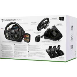 Turtle Beach VelocityOne Race - Sistema de control de simulación de carreras para PC y consola, negro