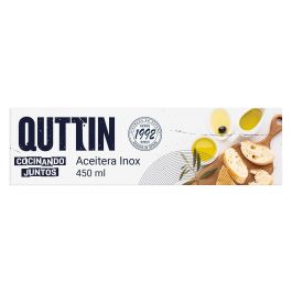 Quttin Aceitera Inox 450Ml - 8.5 cm Ancho x 12 cm Alto x 14.5 cm Largo (12 Unidades)