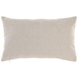 DKD Home Decor Cojín Boho Algodón Natural Blanco 50 x 30 cm (2 Unidades)