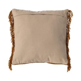 Cojín Naranja Viscosa-Algodón 50 X 50 cm