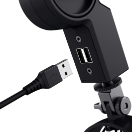 Trust GXT 255+ Onyx Micrófono USB para PC con Patrón Cardioide, Filtro Antipop, LED, 24-bit/96 kHz, Negro - 24354