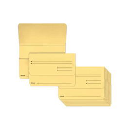 Subcarpeta Esselte Pocket (Bolsa Fuelle) 275G Fº Amarillo Paquete De 25