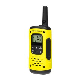 Motorola Walkie Talkie T92H2O Duo, Alcance Hasta 10Km, Resistente Agua IP67, Incluye Cargador y 2 Unidades, Color Negro y Amarillo, Modelo A9P00811YWCMAG