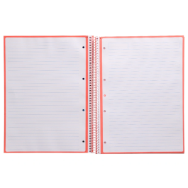 Antartik Cuaderno Espiral A4 Micro Tapa Forrada 80 Hojas 90gr Rosa Claro