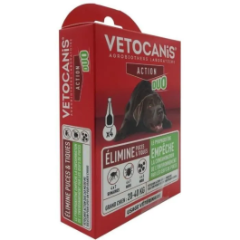 Vetocanis Pipetas Duo Antipulgas y Garrapatas para Perros Grandes 268mg/80mg x4 AAAAAO07613