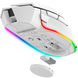 Razer Basilisk V3 Pro Ratón Gaming Inalámbrico Blanco, Óptico, Bluetooth/USB-C, 30000 DPI, 11 Botones Programables