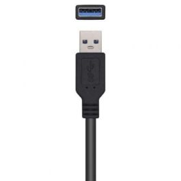 AISENS - CABLE USB 3.0 PROLONGADOR CON AMPLIFICADOR, TIPO A/M-A/H, NEGRO, 5.0M