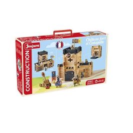 Jeujura 8028 Juego de Construcción de Madera Castillo y Catapulta, 270 Piezas