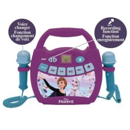 Lexibook Mp320Fzz Reproductor Karaoke Digital Portátil Disney Frozen con Bluetooth Inalámbrico y 2 Micrófonos para Niños Lexibook Mp320Fzz Reproductor Karaoke Digital Portátil Disney Frozen con Bluetooth Inalámbrico y 2 Micrófonos para Niños