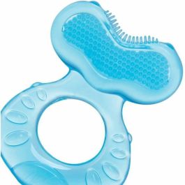 Nuby NUB0048526925643 Anillo de dentición Teethe-eez de Silicona para bebés a partir de 3 meses, Azul