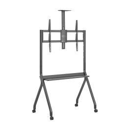 Aisens FT86FE-369 Soporte de Suelo Móvil para TV / Pantalla Interactiva 55-100" hasta 120kg con Bandeja y Soporte Cámara Negro Precio: 140.49999942. SKU: B1GHEEMA9G