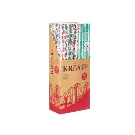 Rollo Papel Regalo 70X200 Bolas Navidad Krist+ (50 Unidades) Rollo Papel Regalo 70X200 Bolas Navidad Krist+ (50 Unidades)