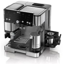 Ninja ES501EU Cafetera Semi-automática Luxe Café Essential con Molinillo Integrado, Espumador, 2L, Acero Inoxidable