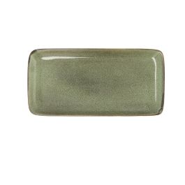 Bidasoa Ikonic Fuente Rectangular Cerámica Verde 28x14 cm