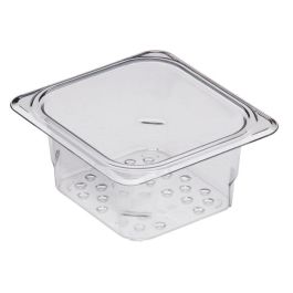 CAMBRO 63CLRCW-135 - Recipiente colador GN 1/6 - 16,2 x 17,6 x 7,6 cm (No incluye cubeta) - Transparente - Venta 1 unidad. Precio: 11.88999966. SKU: B1JP8JV53P